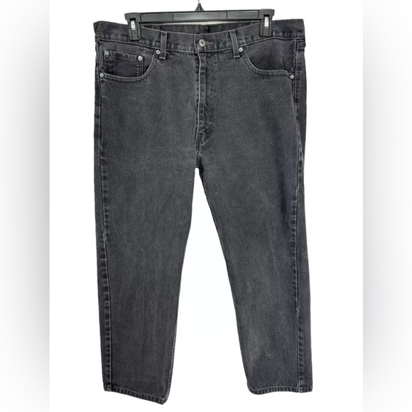 Levi's Other - Levis 505 Jeans Mens 40x30 Fits 40x27.5 Black Denim Classic Straight Leg Cotton